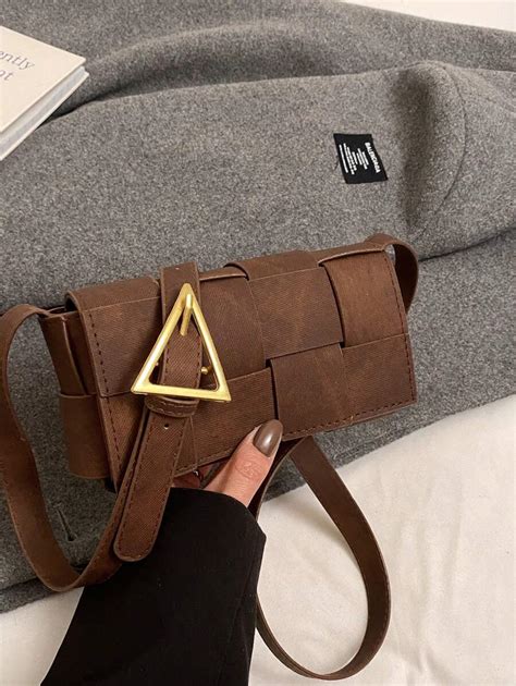 Bolso bandolera cuadrado pequeño de moda coreana de primavera 2025, con ...