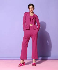 Selvia Top Pant Co-ords Set with Blazer Price in India - Buy Selvia Top ...