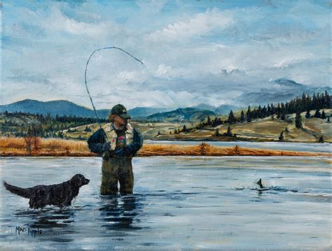 Missouri River in Montana, oil painting on canvas : r/flyfishing
