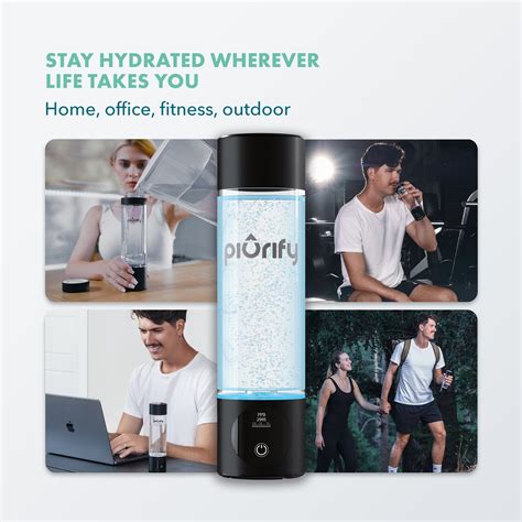 PIURIFY Hydrogenator® Bottle - Black – Piurify