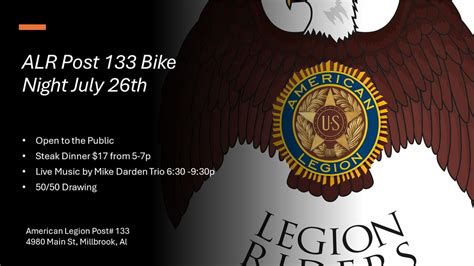 ALR Post 133 Bike Night, American Legion Post 133, Millbrook, 26 July ...