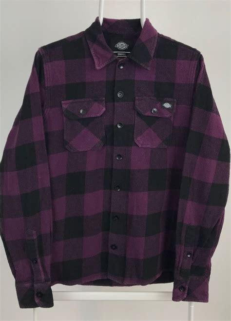 Dickies × Flannel Dickies Purple Flannel Shirt | Grailed