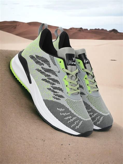 Hirolas® Men's FlexKnit Running Sport Shoes - Grey HRLMP07GRY