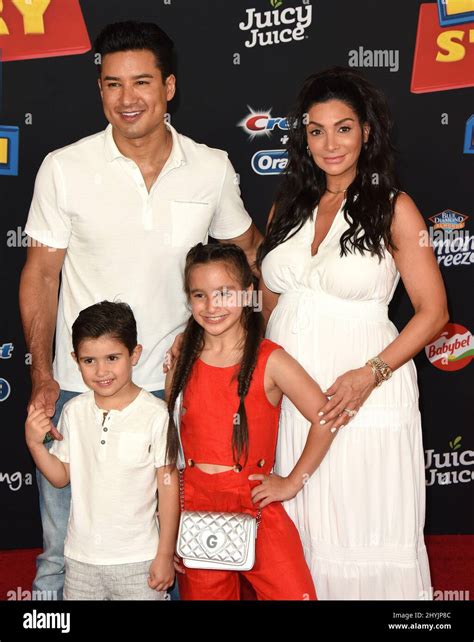 Mario Lopez, Courtney Laine Mazza, Dominic Lopez and Gia Francesca ...