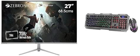 ZEBRONICS ZEB-A27FHD Ultra Slim LED Monitor with 68.5cm (27”) Wide ...