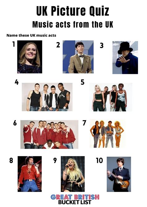 Pop Music Quiz Questions With Answers - Free Printable Download