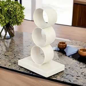 The Home Co. Bathroom Small Towel Holder Stand Rack - White Towel ...