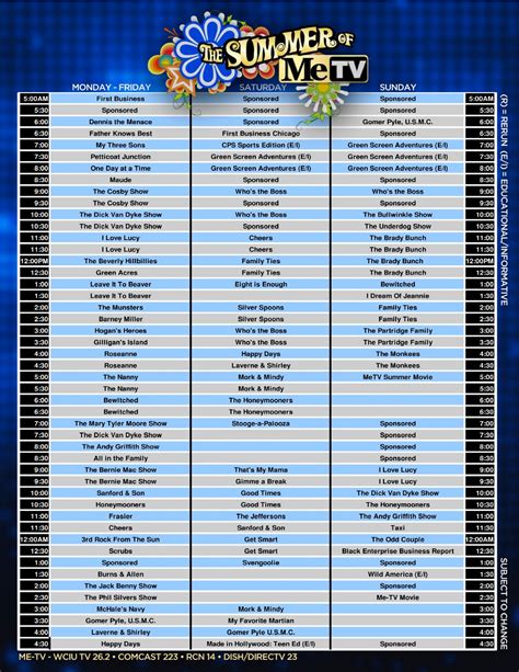 Antenna Tv Schedule Lineup at Nathan Ronk blog