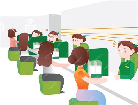 Bank counters | Premium Vector