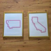 Buy Gujarat Art India Map Silhouette, Wall Art & Decor State of Gujarat ...