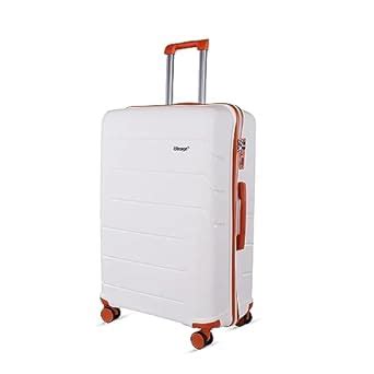 Verage V-Lite Orion 78 cms White Hard Sided Check-in Size Luggage ...