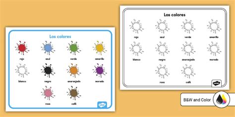 Tapete de palabras sobre los colores / Twinkl USA - Twinkl