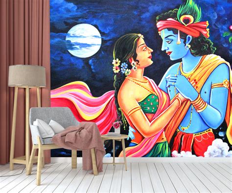 Radha Krishna Full Moon Wallpaper – Myindianthings
