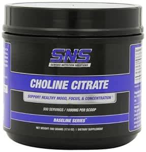 Buy Serious Nutrition Solution Choline Citrate Powder, 500 Grams Online ...