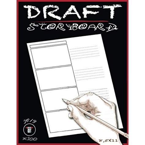 Buy Draft Storyboard Sketchbook: Storyboard Notebook Template 169 Panel ...