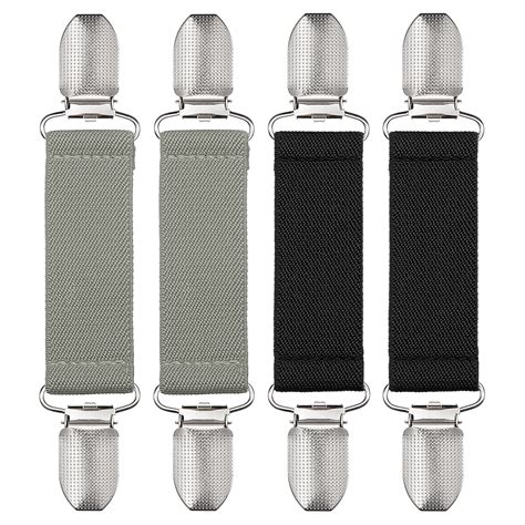 Dress Cinch Clips, 4 Pack Sweater Shawl Collar Scarf Clip(Dark Gray ...