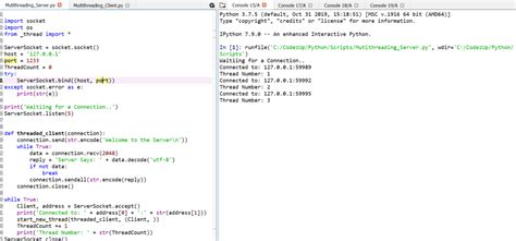 Image result for Multithreading Socket Programming in Python