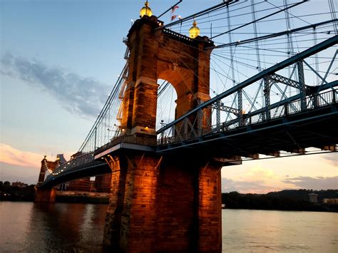Suspension Bridge Cincinnati at Gabriel Burnell blog