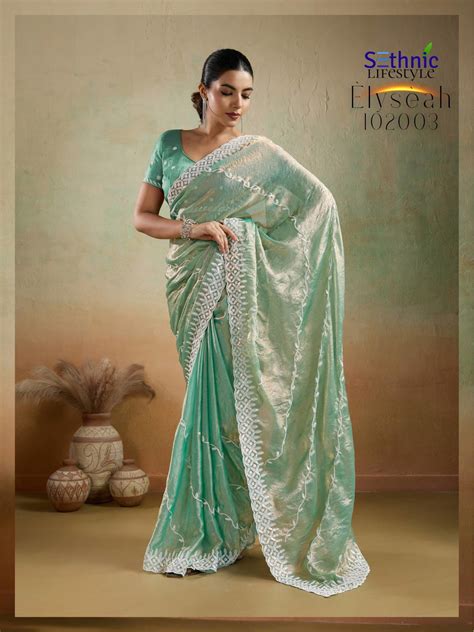 Sethnic Elyseah Chiffon Embroidered Designer Saree Collection