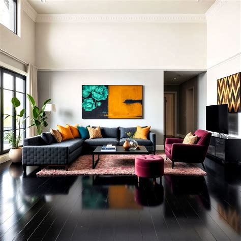 20 Black Floor Living Room Ideas You Can Consider