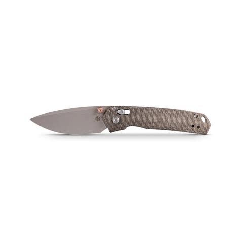 Vosteed Mini Psyop Folding Knife Olive Micarta Handle Crossbar Lock ...