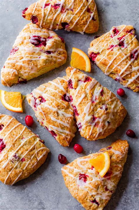 Glazed Cranberry Orange Scones - Sally's Baking Addiction