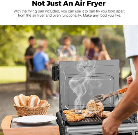 Buy joyami Indoor Grill and 18 QT Air Fryer Toaster Oven Combo with See ...