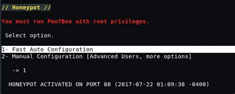 Setup Honeypot in Kali Linux with Pentbox - Yeah Hub