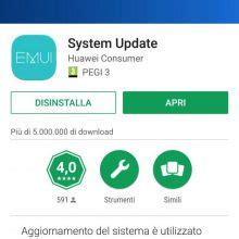 L'applicazione per gli aggiornamenti di sistema della EMUI è arrivata ...