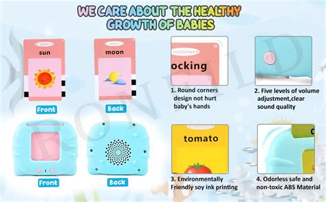 Buy RONFILD Card Early Education Learning Device, Talking Toy Flash ...