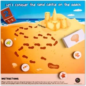 ilearnngrow Lets Conquer Sand Castle Party & Fun Board Game - Lets ...