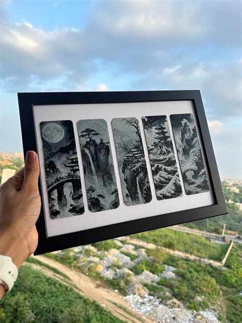 3D Printed Japanese Scenery Bookmark Frame (with IKEA Frame) – 3D by Kavi