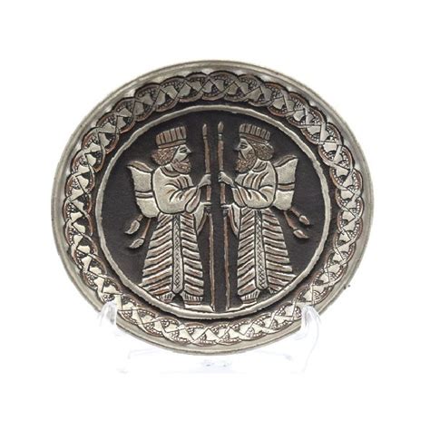 Iranian Ghalamzani Plate | Persian Handicraft Engraving Art