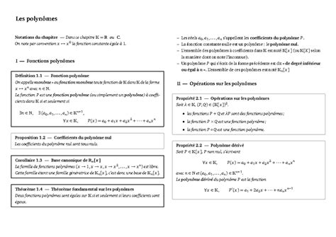 Image result for Exo7 Polynomes