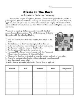 Deductive Reasoning Math Problems Worksheets PDF 的图像结果
