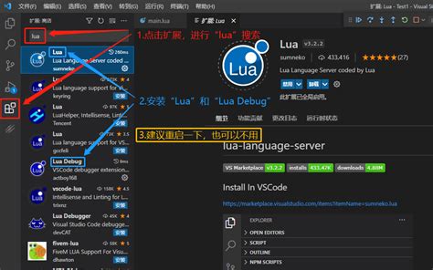 Visual Studio Code Lua Run 的图像结果