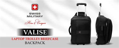 Buy SWISS MILITARY Valise LTB5A 28L Trolley Briefcase Cum Laptop ...