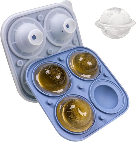Amazon.com: Planet Shaped Ice Cube Mold, Fun Shape Ice Cube Tray, 4 ...