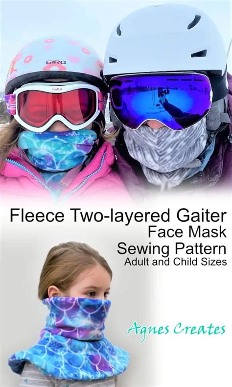 Image result for Fleece Face Mask Pattern