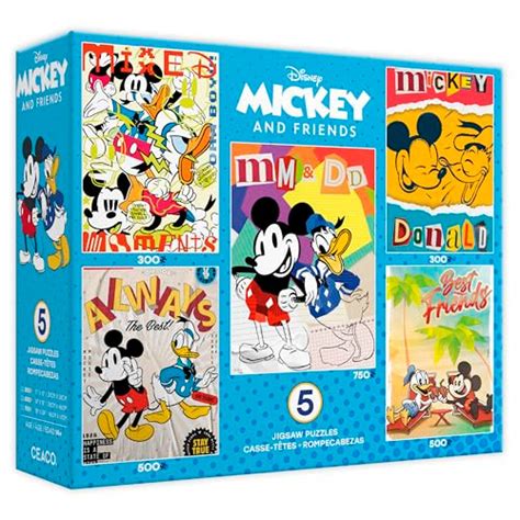 Ceaco - Disney - Little Mickey And Donald Posters - 5 In 1 Multipack ...