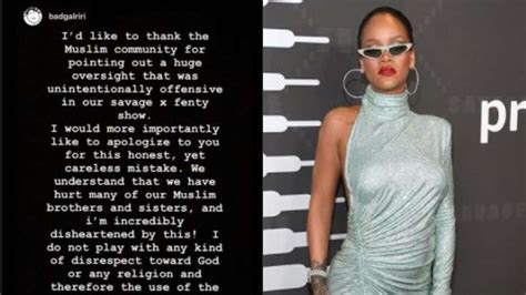Rihanna apologises to Muslim community for using 'unintentionally ...