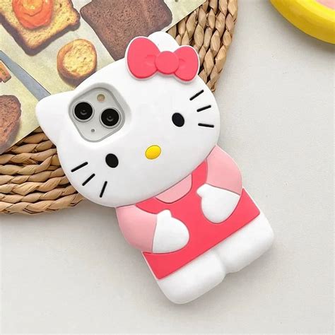 Hello Kitty 3D Cartoon Bow Case For iPhone 15 14 13 Pro Max 11 12 13 XR ...