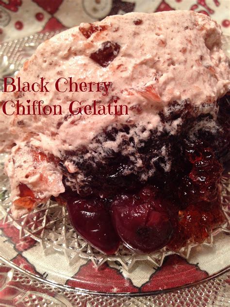 Black Cherry Chiffon Gelatin | Recipe | Cherry gelatin recipes, Jello ...
