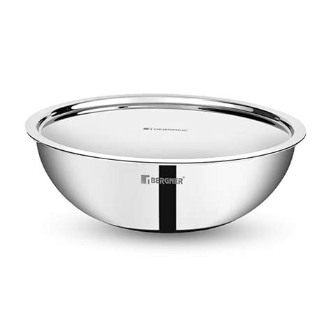 Buy Bergner TriPro Tri-Ply Stainless Steel Cook and Serve 24cm (3L ...