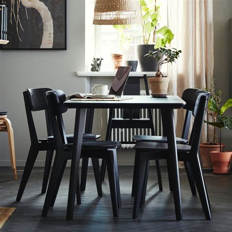 Ikea Black.Dining Room.Table And Chairs