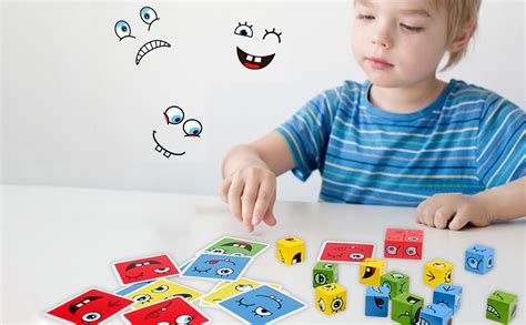 Kidology Emoji Cube Face Game for Kids|Expressions Matching Block ...
