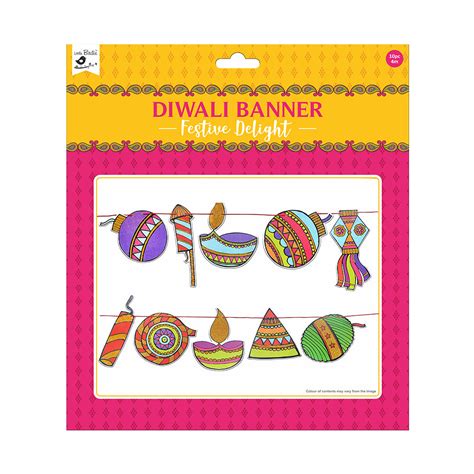 Little Birdie Diwali Banner Festive Delight -10pc with 3mt Thread, 1Pa ...