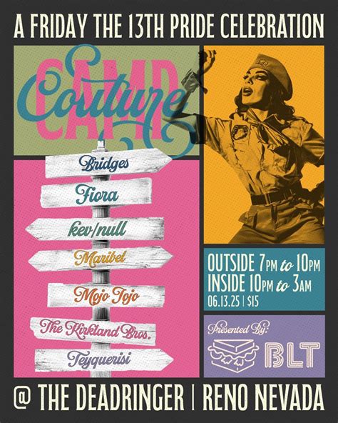 CAMP COUTURE: A Friday the 13th PRIDE CELEBRATION hosted by BLT , Dead ...