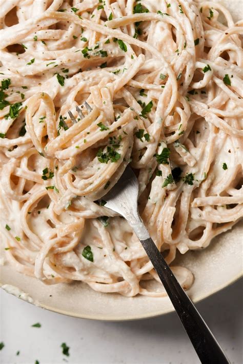 Creamy Greek Yogurt Alfredo Pasta Sauce (High Protein!) - Wellness by Kay