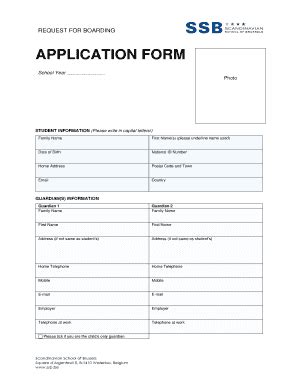 Fillable Online ssb REQUEST FOR BOARDING - ssb Fax Email Print - pdfFiller